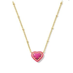Kendra Scott Heart Necklace New Adjustable Slider necklace in Gold